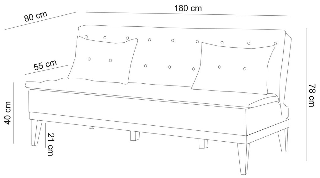 Set canapea fotoliu Flipper (Gri închis). 1101635