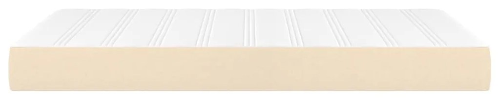 Saltea de pat cu arcuri, crem, 120x200x20 cm, textil Crem, 120 x 200 cm