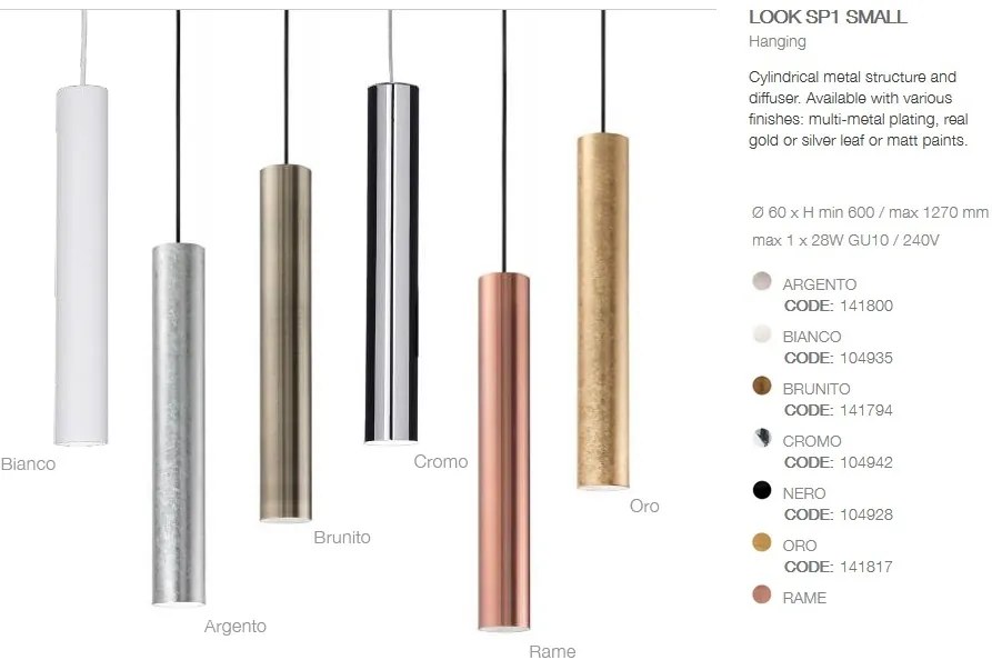Pendul modern LOOK SP1 SMALL ARGENTO 141800