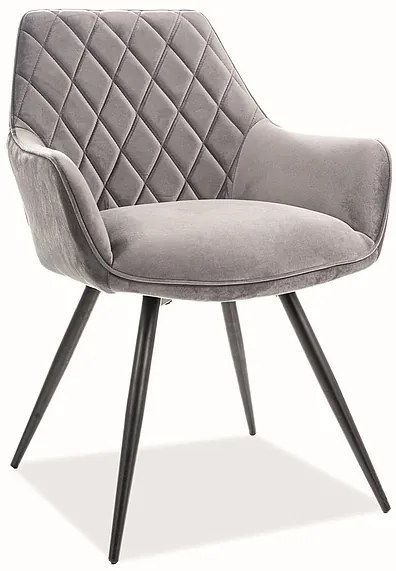 Scaun de sufragerie Liana (Gri + Negru). Promo -7%. 1050415