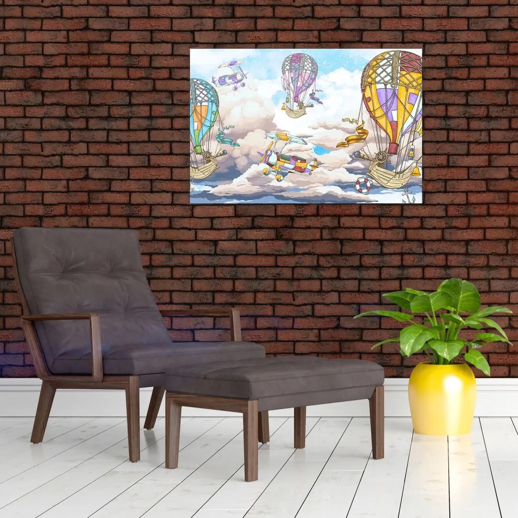 Tablou - Expediție în nori (90x60 cm)