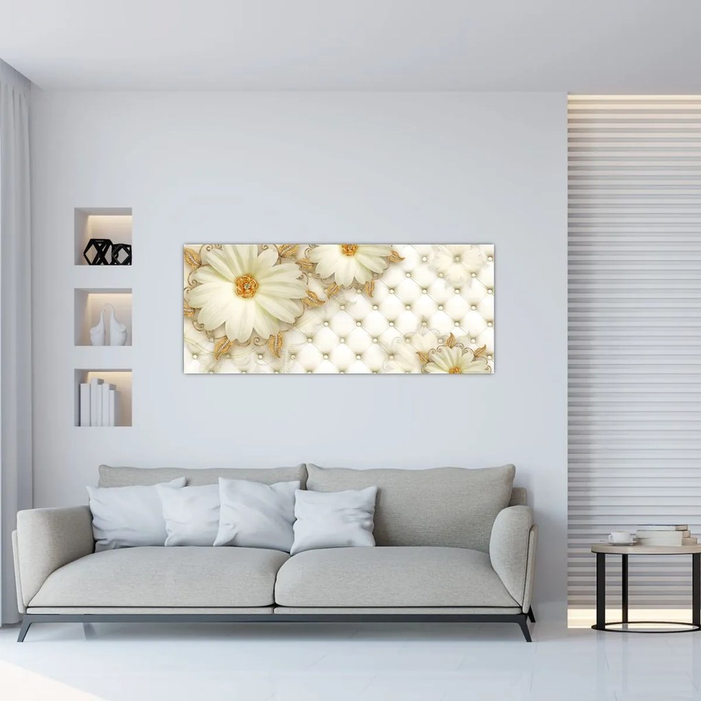 Tablou - Colaj auriu (120x50 cm)