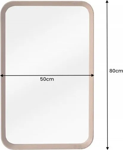 Oglinda decorativa cu rama din lemn Amsterdam 80cm