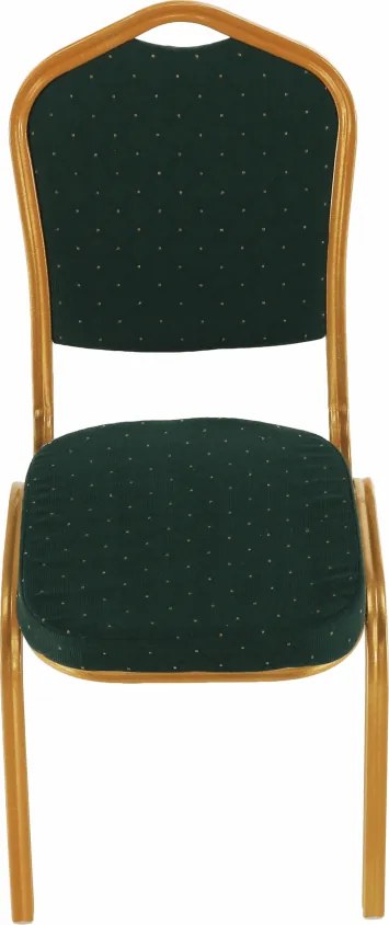 Scaun stivuitor,  verde / vopsea aurie, ZINA 3 NOU