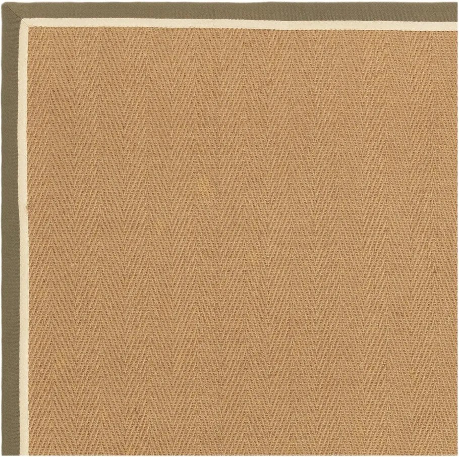 Covor tip traversă kaki/în culoare naturală reversibil, țesut manual din iută 68x240 cm Bordo Herringbone Khaki – Asiatic Carpets