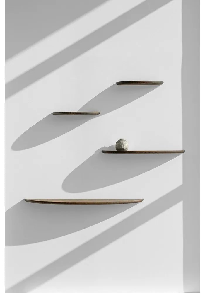 Raft maro din lemn de stejar 70 cm Mu – Gazzda