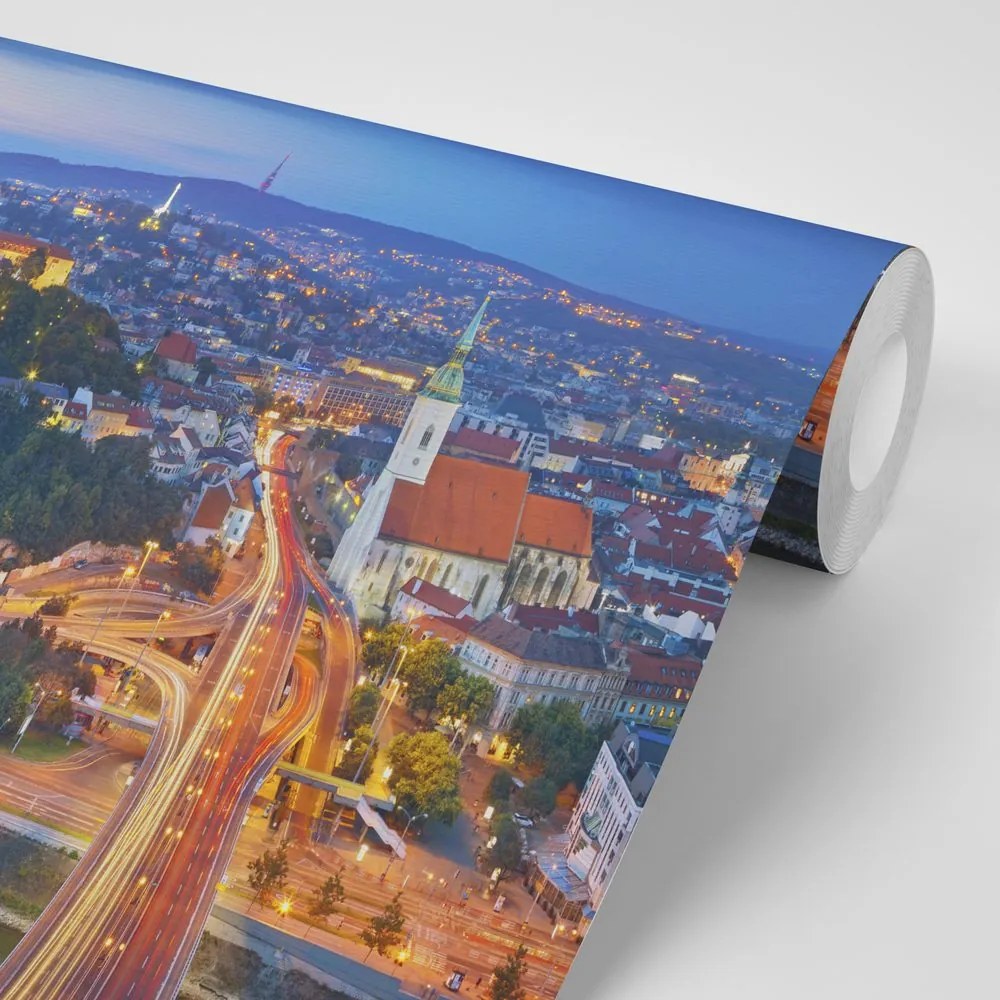 Fototapet seara la Bratislava