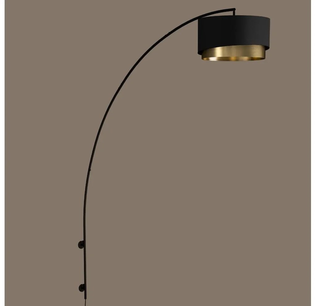 Aplică Eglo 390406 MANDERLINE 1xE27/40W/230V negru/auriu