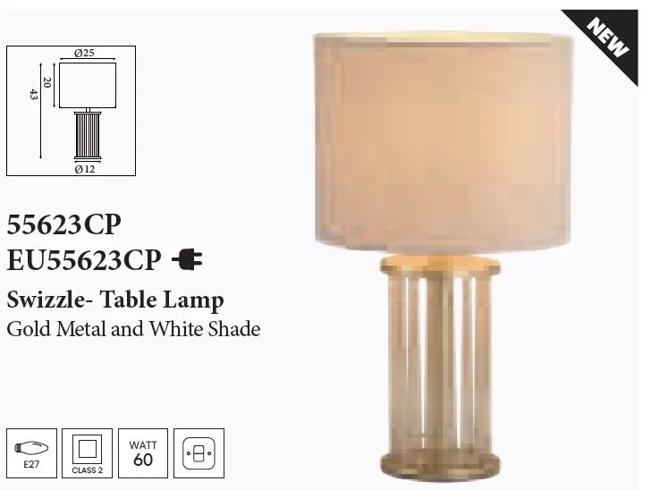 Veioza/Lampa de masa decorativa Swizzle