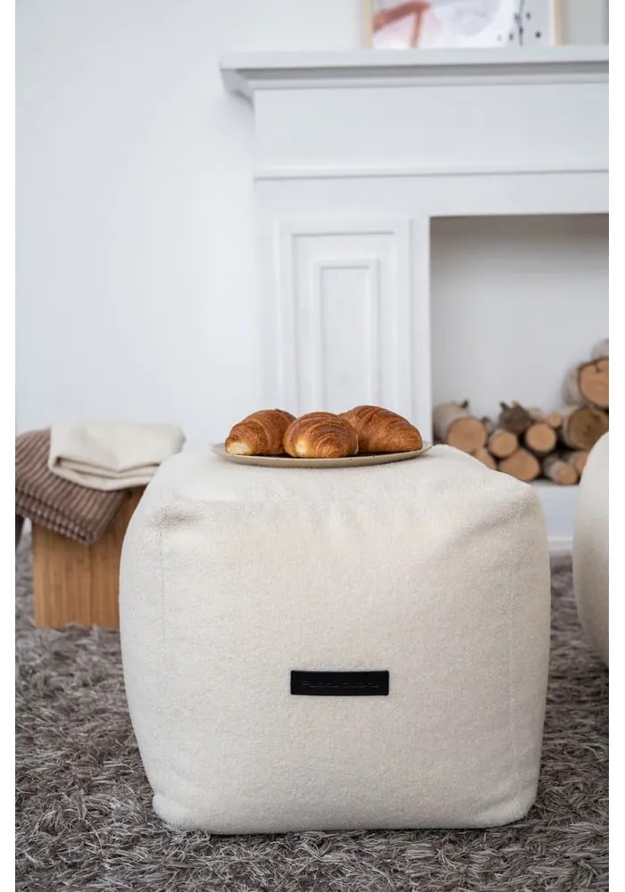 Fotoliu bean bag cărămiziu cu tapițerie din catifea reiată Up! MooG – SLOWDOWN