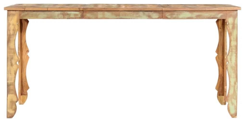 286490 vidaXL Masă de bucătărie, 160 x 80 x 76 cm, lemn masiv reciclat