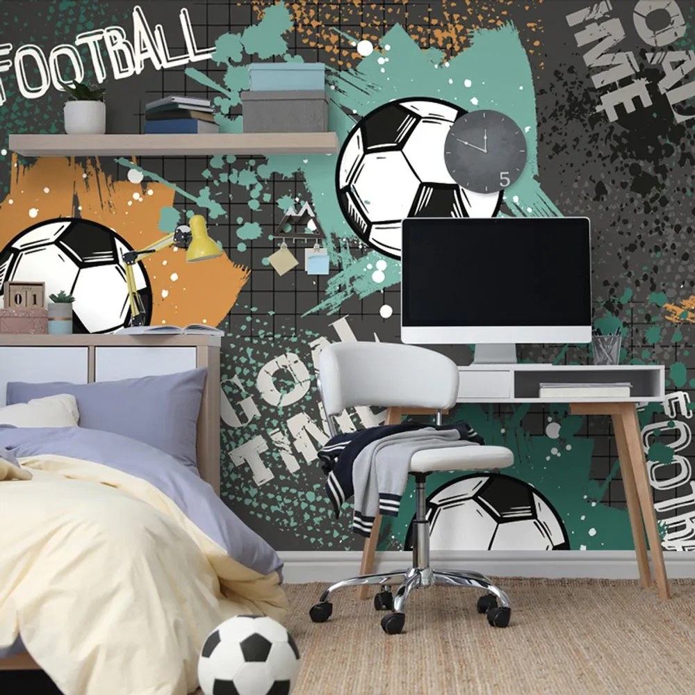 Tapet minge de fotbal în design modern