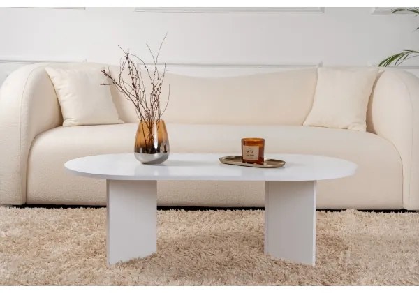 Masă de cafea NEL albă
