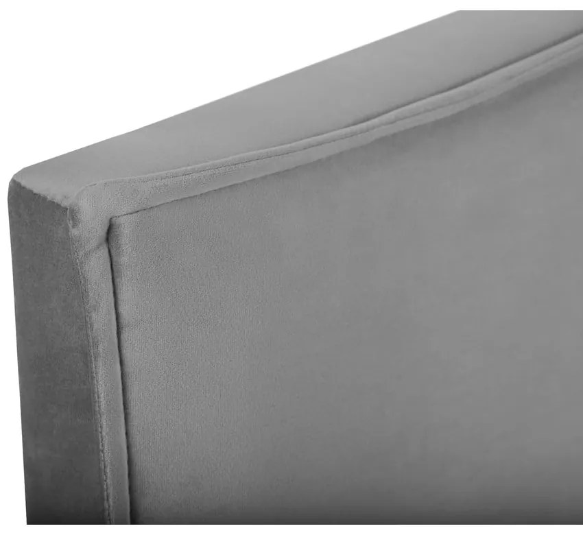 Tăblie de pat gri 200x120 cm Natalia – Milo Casa