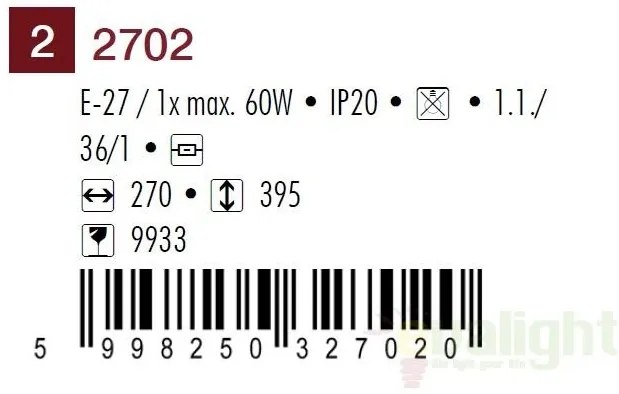 Veioza, lampa de masa Marian 2702 RX