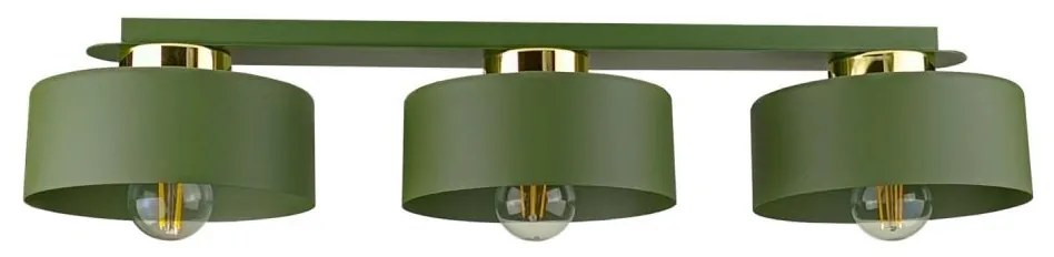 Plafonieră de tavan IGNIA 3xE27/60W/230V, verde