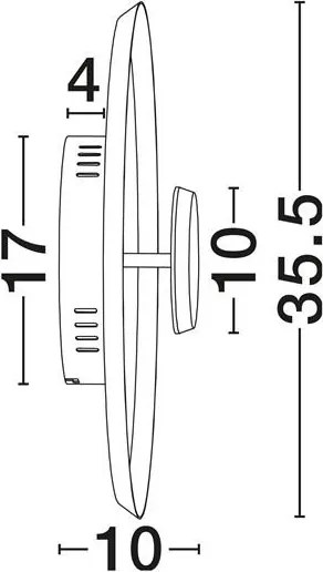 Plafoniera LED stil modern DORELL alba