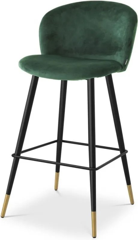 Scaun de bar design elegant LUX Volante, verde inchis 115733 HZ