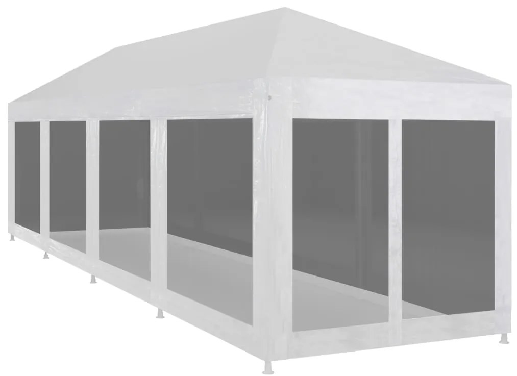 vidaXL Cort de petrecere cu 10 pereți din plasă, 12 x 3 m
