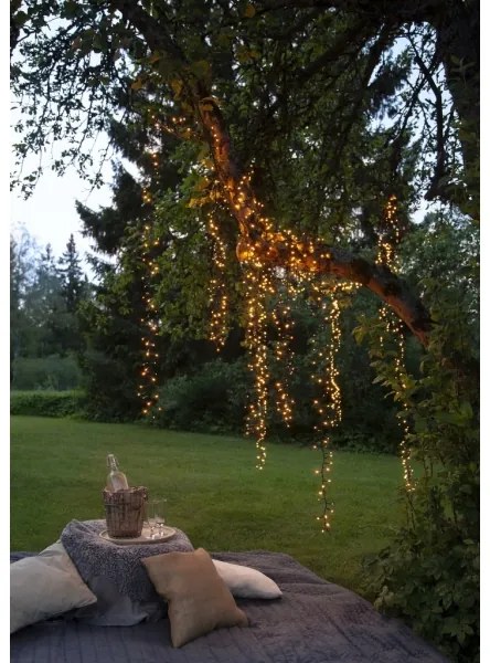 Instalație LED de Crăciun de exterior GOLDEN 800xLED 16m IP44 alb cald Eglo 411516