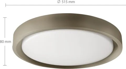 Brilagi - Corp de iluminat dimerizabil MATTEO LED/60W/230V 3000-6500K Ø 51,5 cm taupe+telecomandă