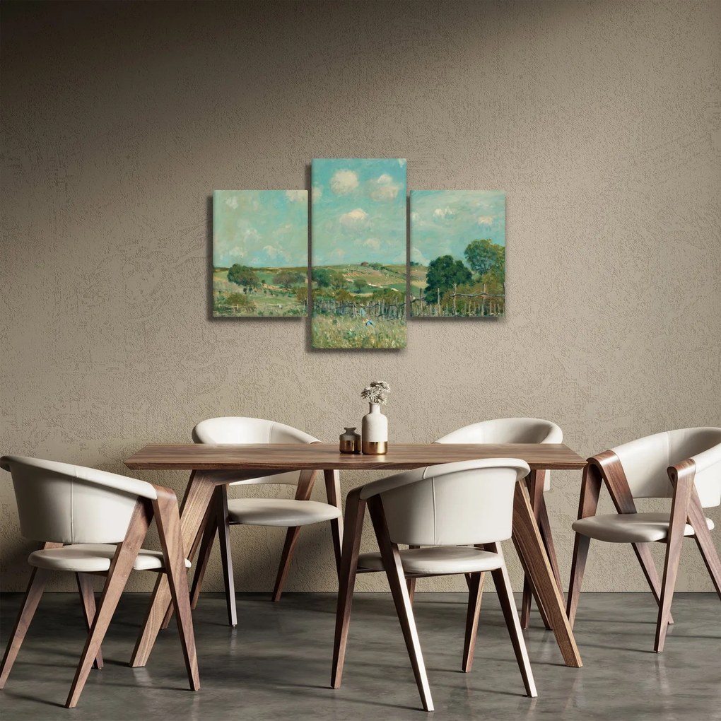 Tablou - Alfred Sisley, Meadow, reproducere (90x60 cm)