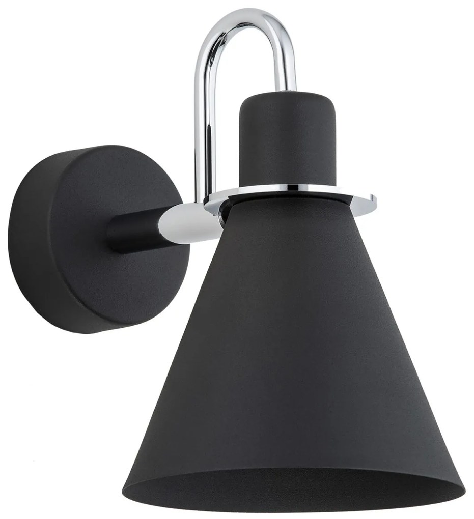 Aplica moderna design retro Beverly negru/crom