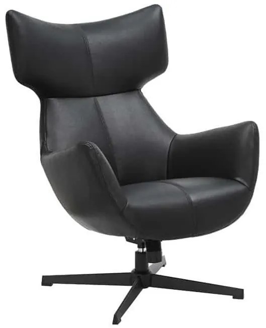 Fotoliu pivotant VOGUE piele sintetica neagra