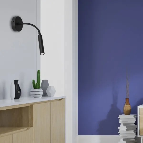 Veioză flexibilă ARDEN 1xG9/8W/230V negru