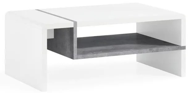 Măsuță de cafea FRED alb/gri