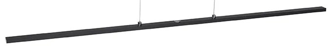 Lampă suspendată de designer neagră cu LED și variator tactil - Platina