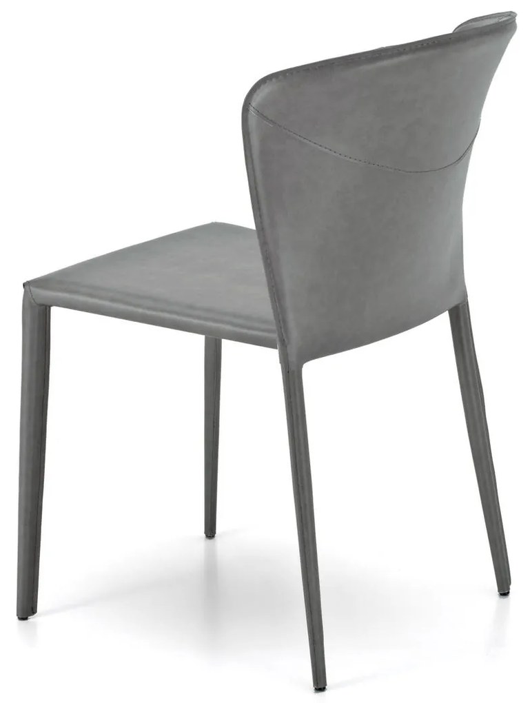 STONES Scaun din piele ecologică 49cm X 56cm H. 82cm | Aosom Romania