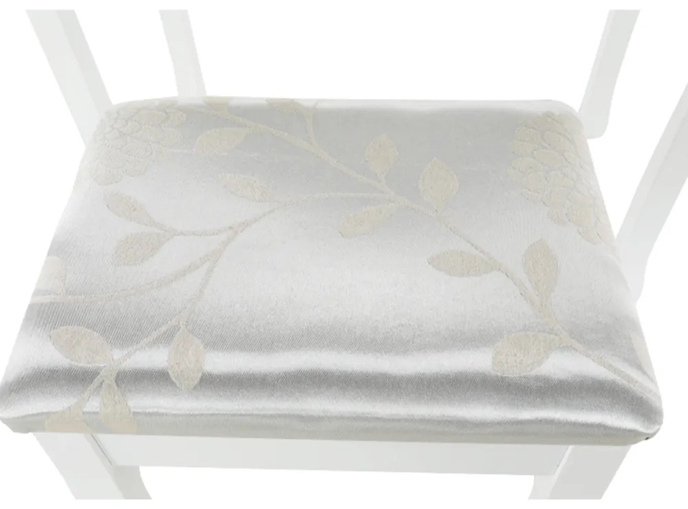 Măsuță decorativă cu scaun LINET NEW, albă