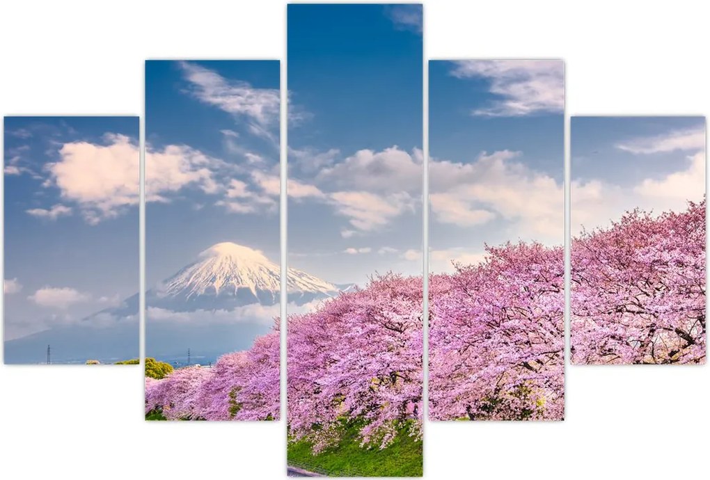 Tablou - Peisaj de primăvară japonez (150x105 cm)