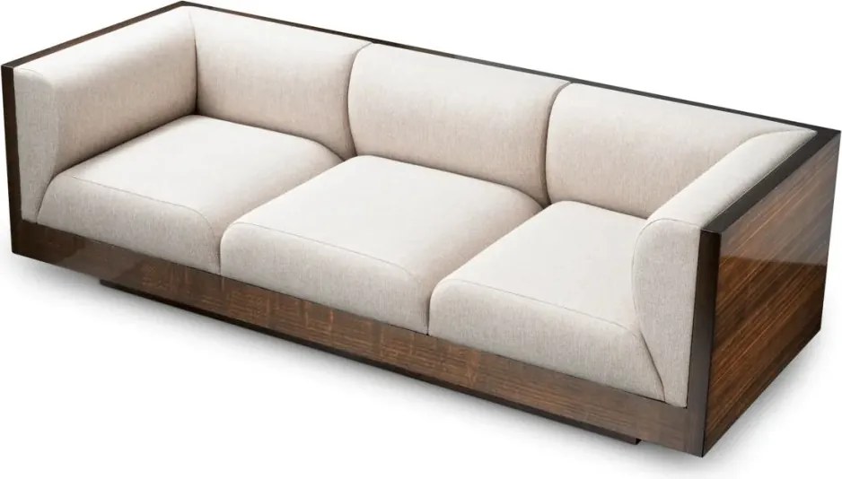 Canapea design LUX, Furnir de eucalipt lucios, Sebastian, 119412 HZ