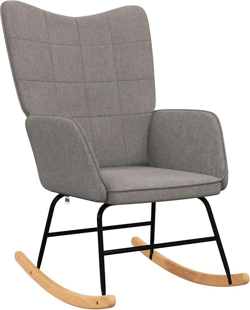 vidaXL Scaun balansoar, gri taupe, material textil