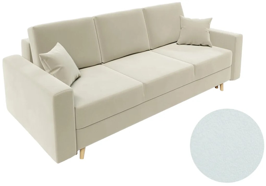 Supermobel Canapea extensibilă tapițată KRONOS, 230x87x90