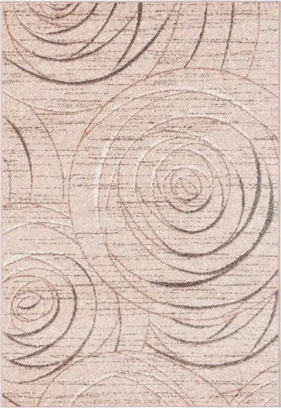 Covor Cu Cercuri Venti Beige Selectează mărime: 200 X 280