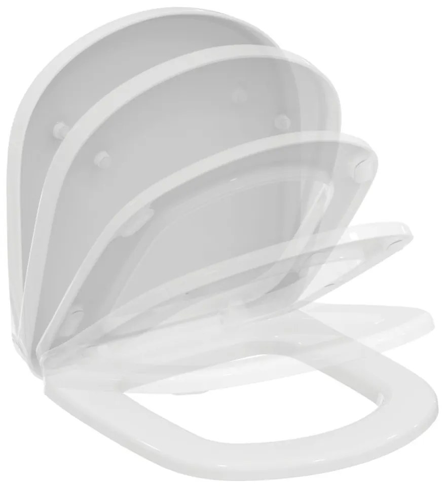 Capac WC, 480x380x50 mm, Soft-close, alb