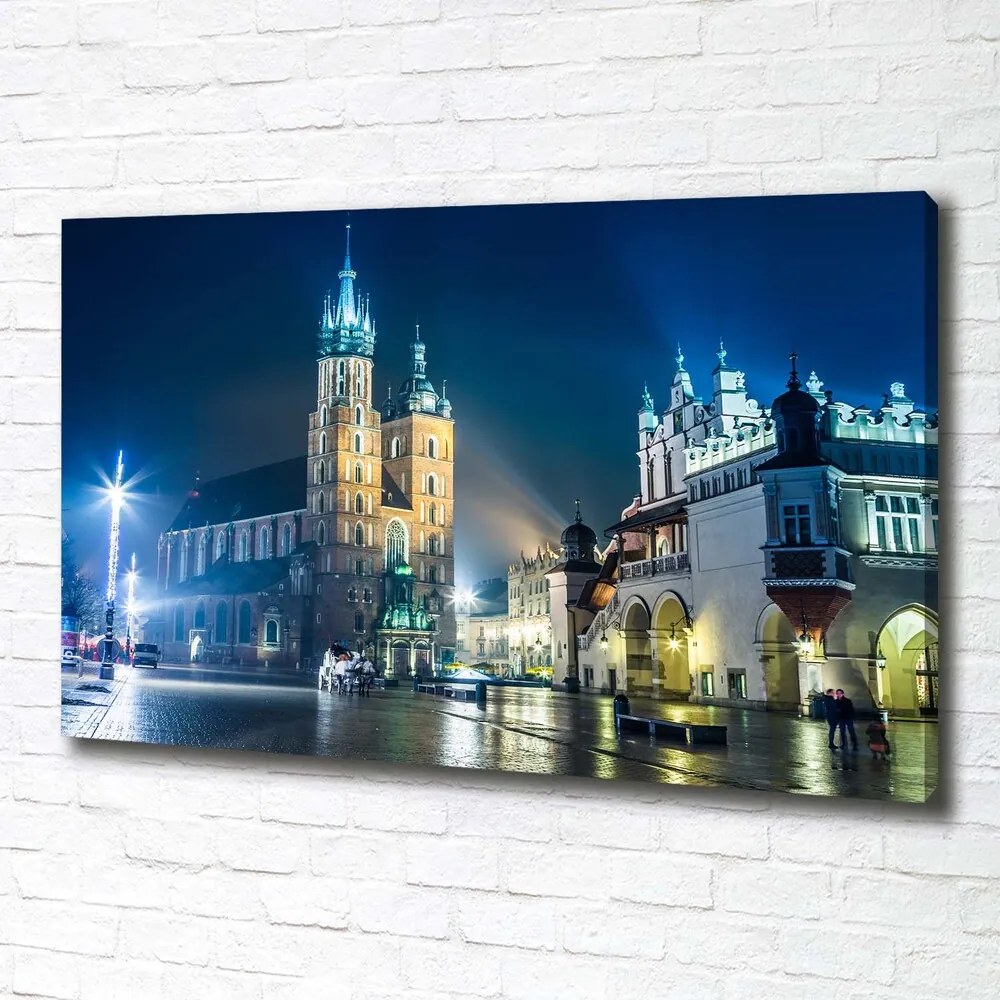 Print pe pânză Cracovia noaptea