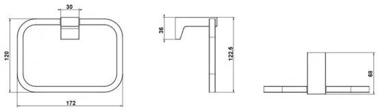 Suport prosoape Mamba FĂRĂ CADRU