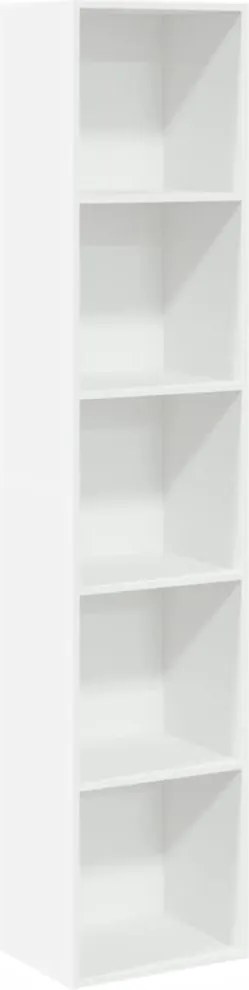 vidaXL Bibliotecă, alb, 40x30x189 cm, lemn prelucrat