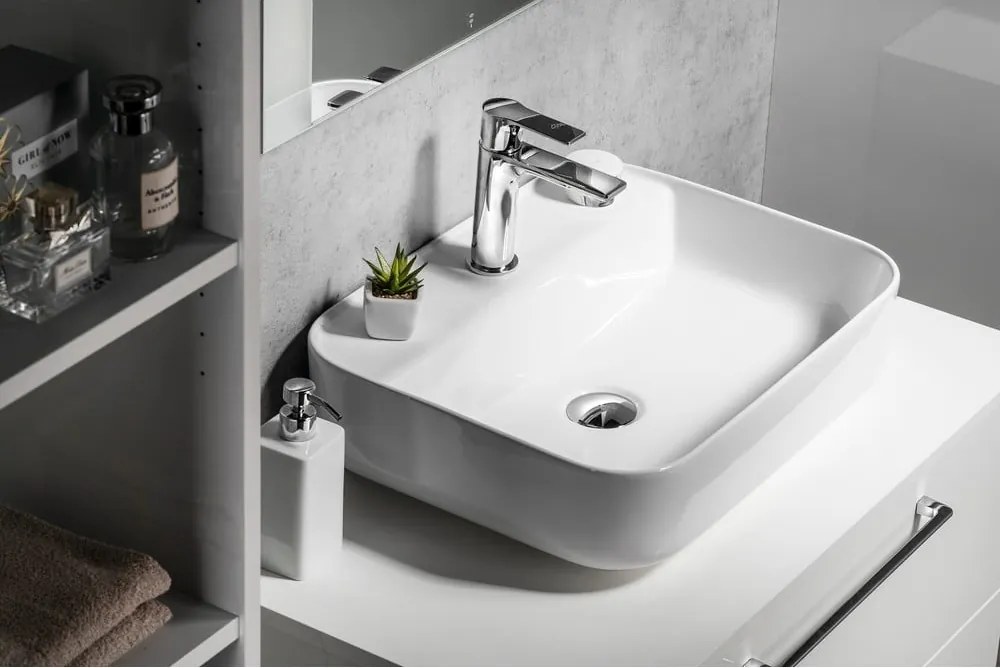 Chiuvetă albă din ceramică 50x40 cm Garda – Sapho