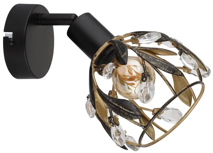 Aplica MIKA neagra din metal pentru hol