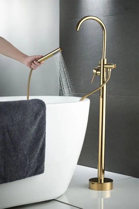 Baterie de podea Rea Lungo auriu