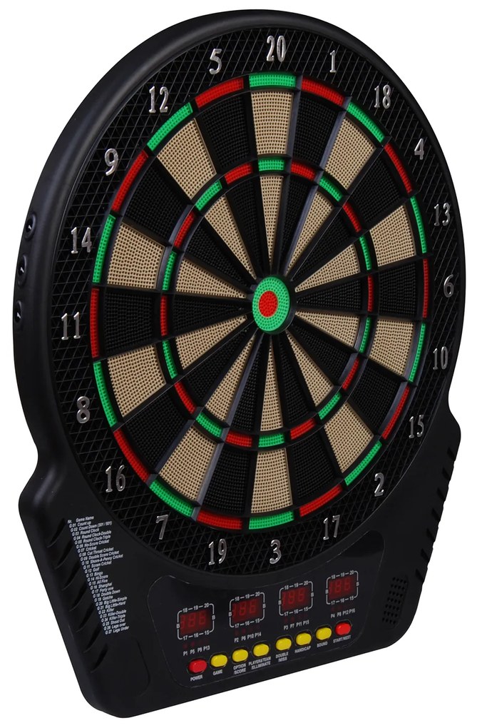 HOMCOM Set complet de darts electronic cu 6 săgeți și 27 jocuri - distracție garantată! | Aosom Romania