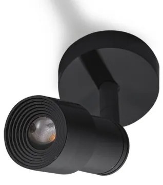 Aplica tip spot LED directionabil de perete/tavan LUMI neagra