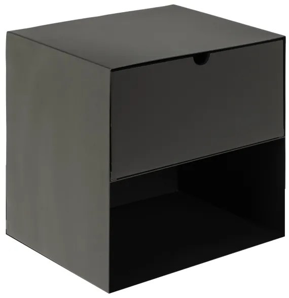 Noptieră suspendată BEKIM, negru