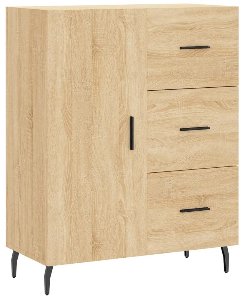 vidaXL Servantă, stejar sonoma, 69,5x34x90 cm, lemn compozit