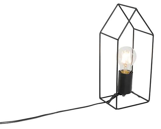 Lampă de masă industrială neagră - Hiso